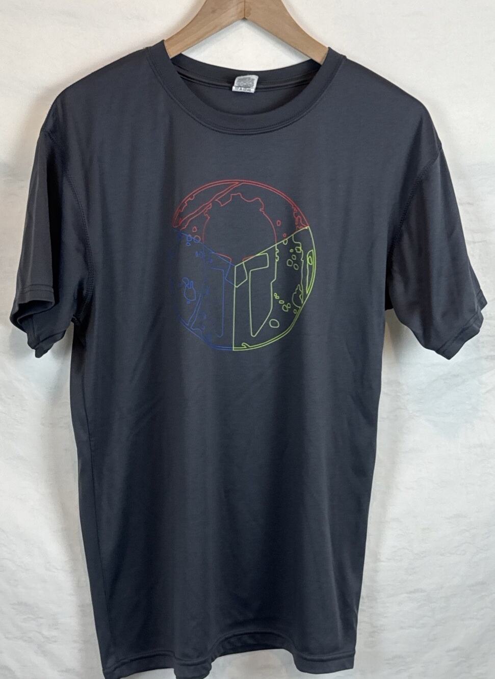 Spartan Race Trifecta In Training Mens Short Sleeve Performance Shirt Gray Men M